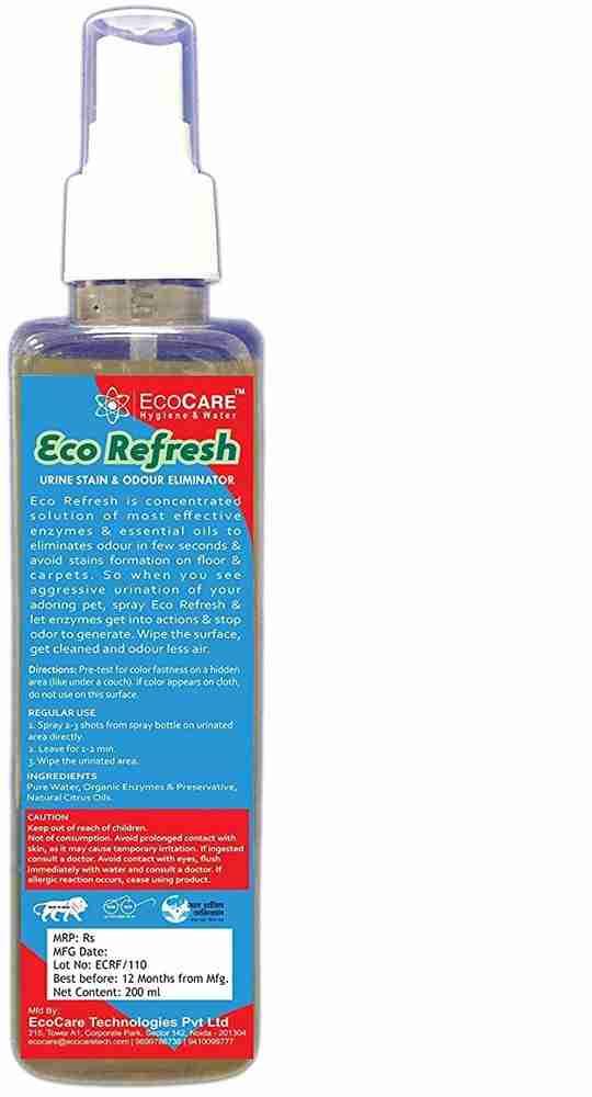 EcoCare Pet Urine Stain Odour Smell Eliminator for Cat and Dog Urine Feces Vomit Drool Biodegradable Non Toxic Natural Enzymes Fresh Cologne Price in India Buy EcoCare Pet Urine Stain