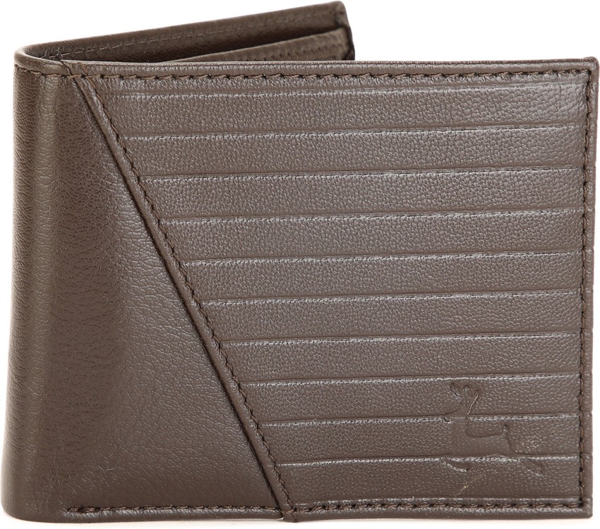 PARX Men Brown Genuine Leather Wallet Dark Brown - Price in India