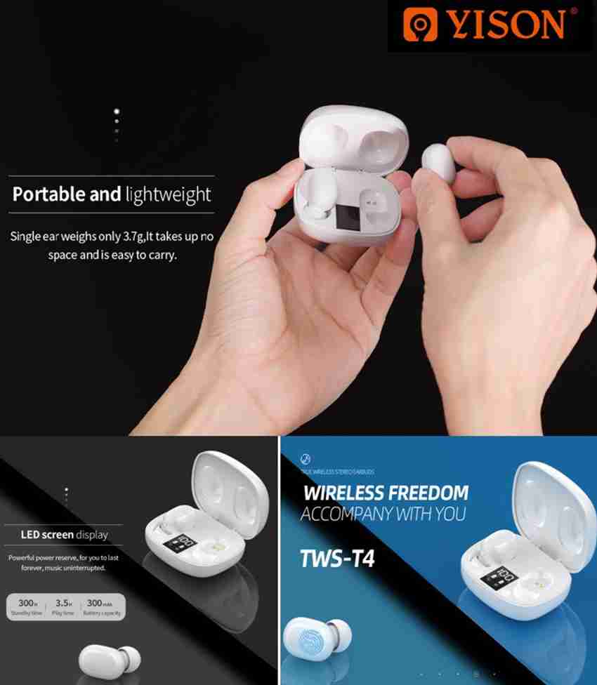 Tws t4 headphones best sale with charging case