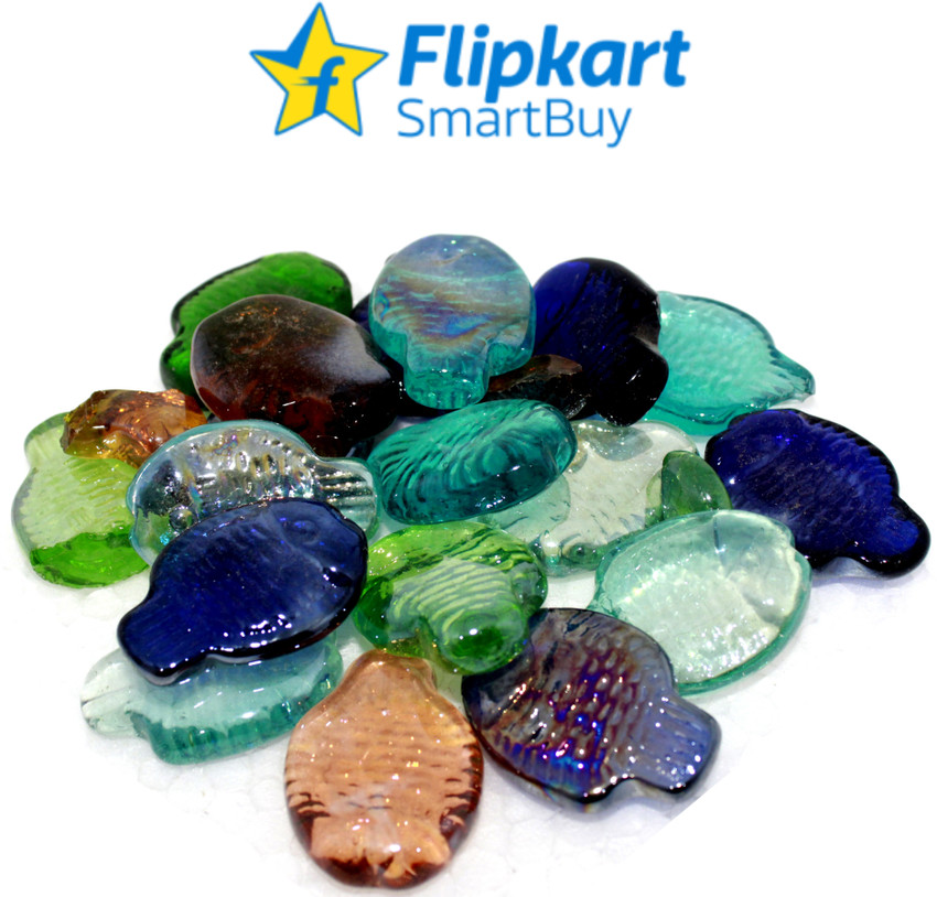 Flipkart SmartBuy Fish Tank Decor Multi Color Fish Shape Glass