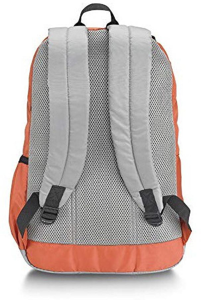 Orange and grey backpack discount