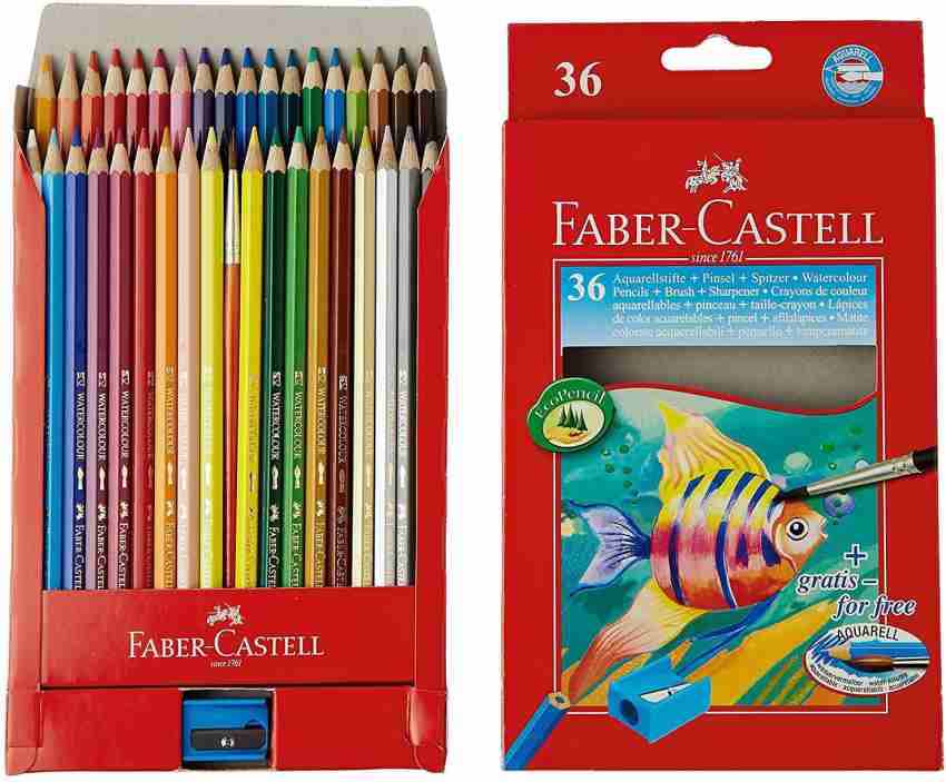 Faber-Castell Grip Watercolor EcoPencil Set, Assorted Color - 24 count