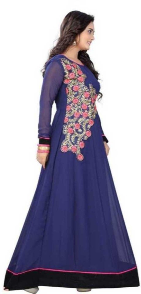 Buy PristiveFashionHub Women's Codding Long Anarkali Gown With Duppta(Free  Size) - at Best Price Best Indian Collection Saree - Gia Designer