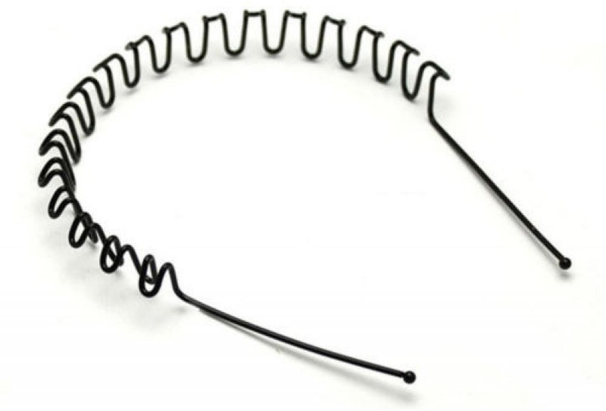 CooPany UNISEX WAVY HAIR RING Hair Band Black PACK OF 1 Hair