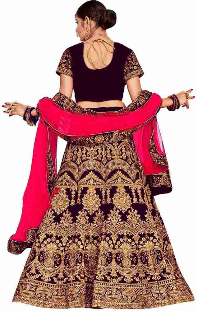 ORFISA Embroidered Semi Stitched Lehenga Choli Buy ORFISA