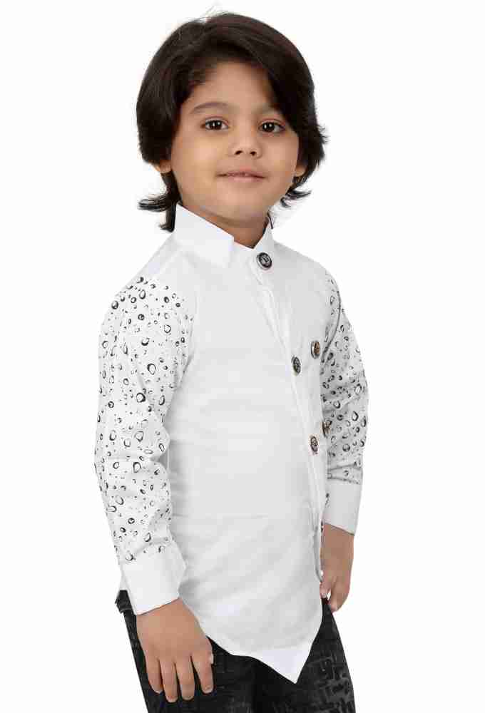 XBOYZ Boys Printed Casual White Shirt - Buy XBOYZ Boys Printed Casual White  Shirt Online at Best Prices in India