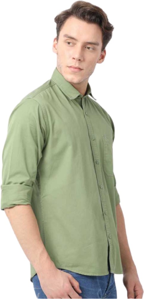 Plain Linen Citrus Youth mens shirt Half Sleeves Casual Wear