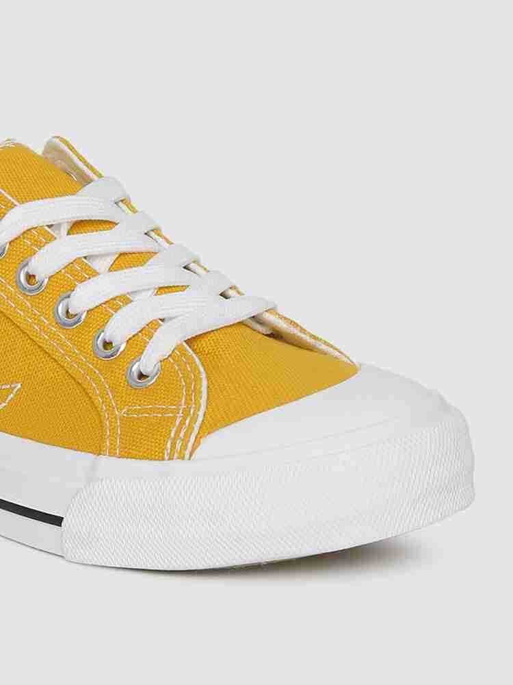 Mast Harbour Women Mustard Yellow Solid Sneakers Sneakers