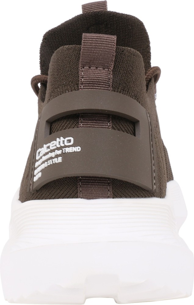 CALCETTO Mens Sports Shoes Brown Colour CLT920 Series Woven Fabric