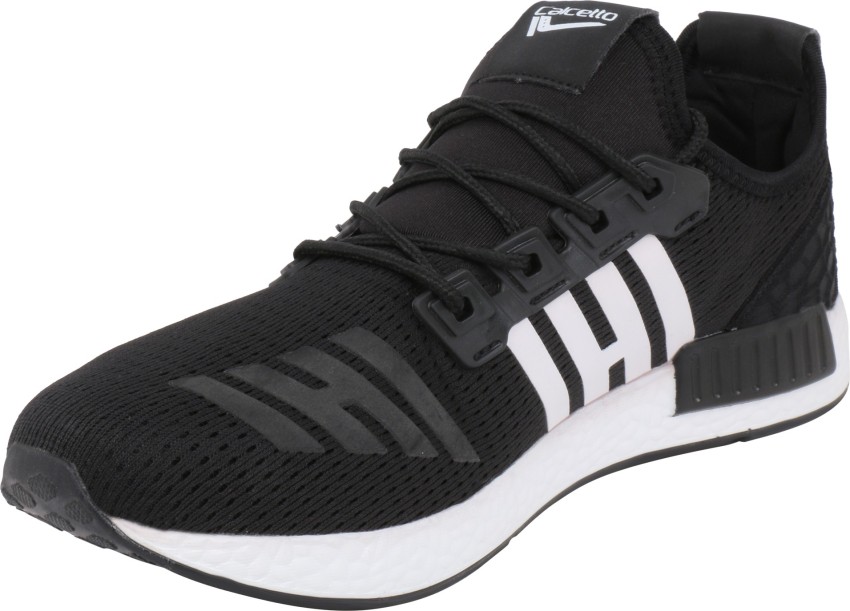 CALCETTO Mens Sports Shoes Black White Colour Clt7531 Series 