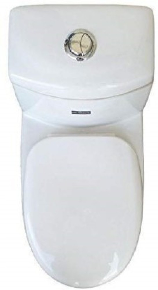 clayplus PREMIUM GRADE CERAMIC FLOOR MOUNT ONE PIECE WESTERN TOILET 107 -  PREMIUM GRADE CERAMIC FLOOR MOUNT ONE PIECE WESTERN TOILET / WATER CLOSET /  EWC CARDIN S TRAP 240MM/9.5 INCH WITH SLOW