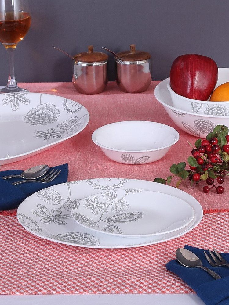CORELLE Pack of 23 Glass Dinner Set Price in India Buy CORELLE