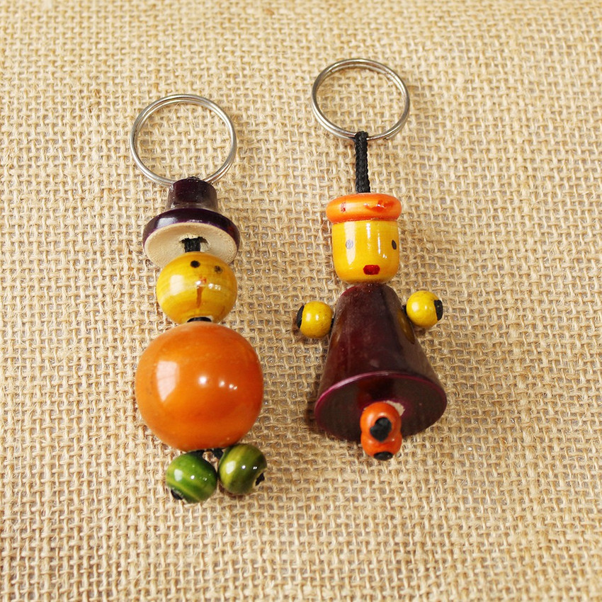 Wooden new arrivals doll keychain