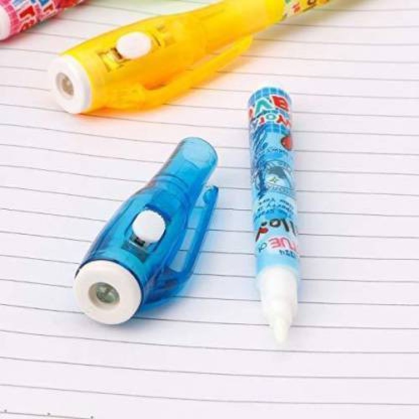 30 Pieces Invisible Ink Pen with UV Light Spy Pen Magic Marker for