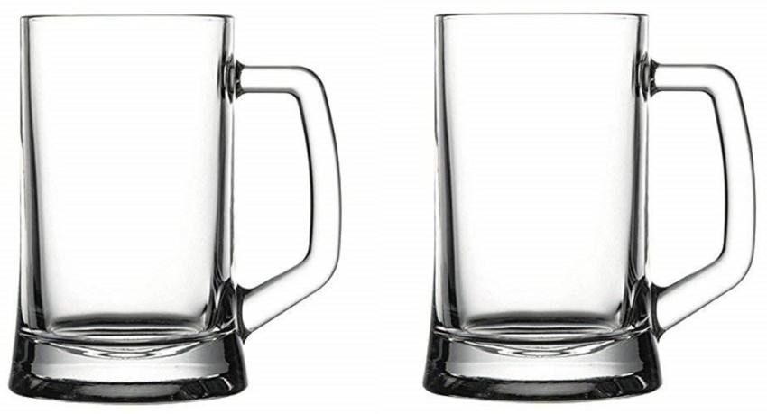 baluda Stylish Transparent Beer Glass with Premium Handle Glass