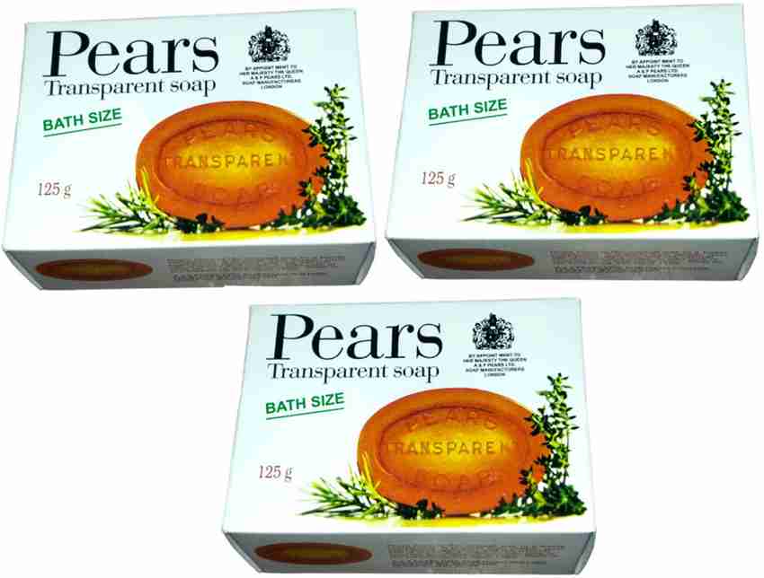 Pears Imported Made in England Transparent Soap 125g 375g Pack