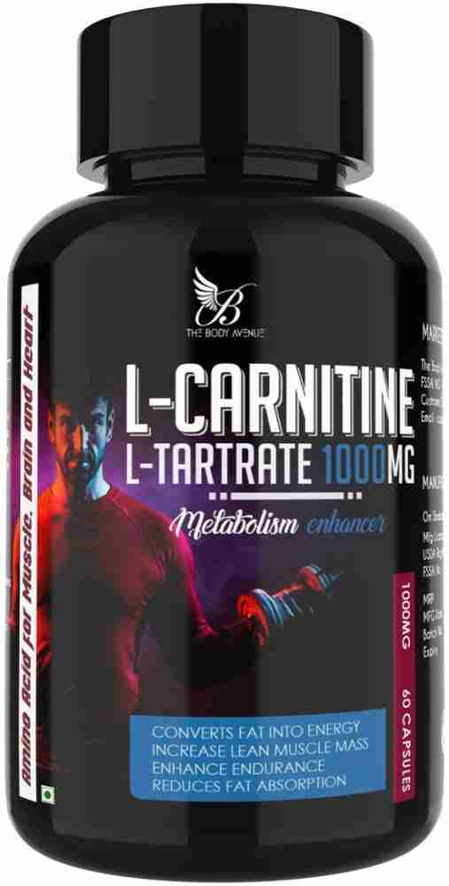 Buy Fast&Up L-Carnitine Tartrate 1000mg, Helps Burn Fat,Energy Booster,  Lemon Flavor (20 Tablets) Online at Best Prices in India - JioMart.