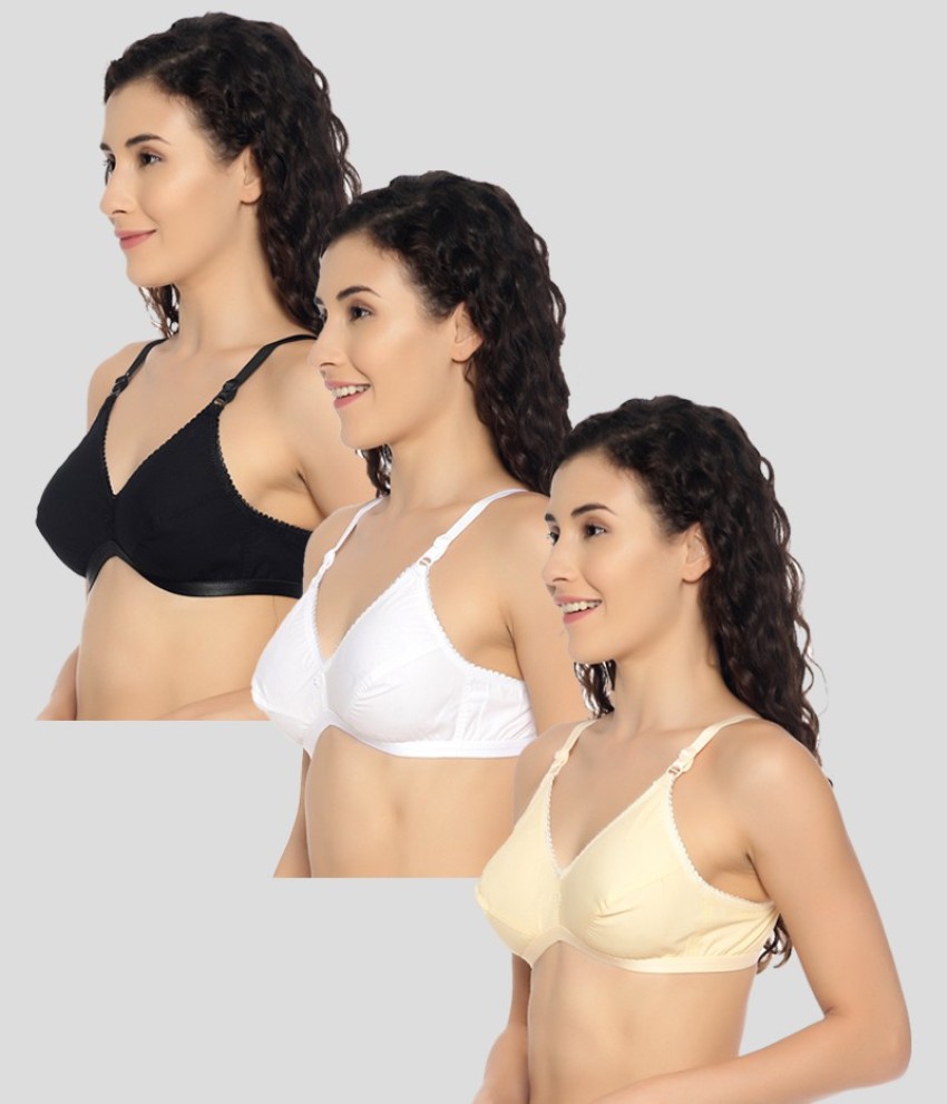 Desigrip Desigrip Women's Multicolour Cotton Bra (Pack of 3) Women Full  Coverage Non Padded Bra - Buy Desigrip Desigrip Women's Multicolour Cotton  Bra (Pack of 3) Women Full Coverage Non Padded Bra