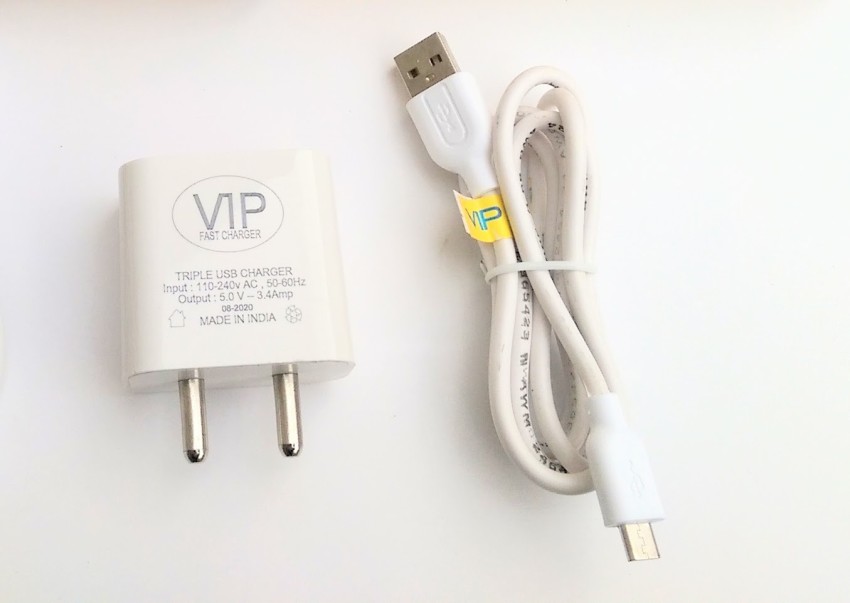 White VIP 1.5A Mobile Charger