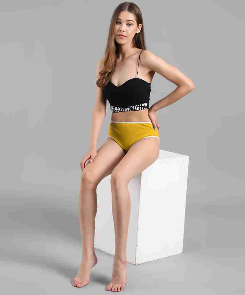 INNER SKIN Women Hipster Yellow Panty - Buy INNER SKIN Women
