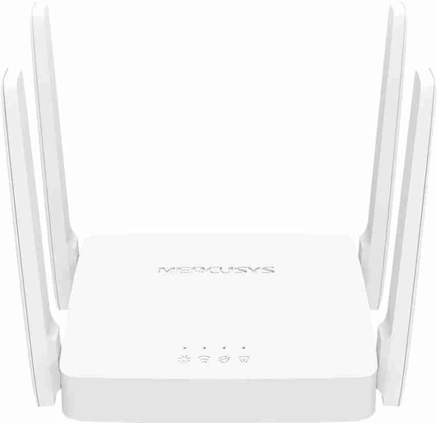 White Mercusys AC10 Dual Band AC1200 Wireless Router, 300 Mbps at