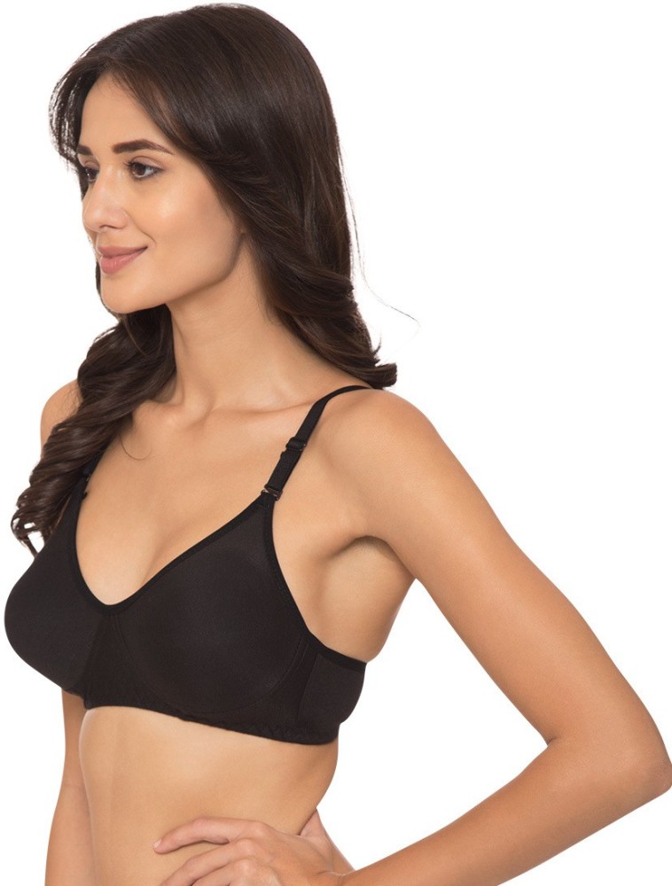 Buy Komli Plus-Size Padded T-Shirt Bra - Black (38D) Online