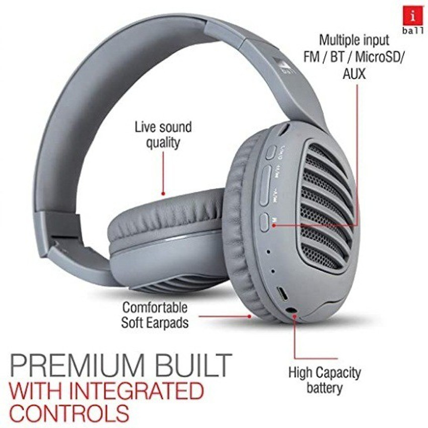Iball headphones cheap with mic flipkart