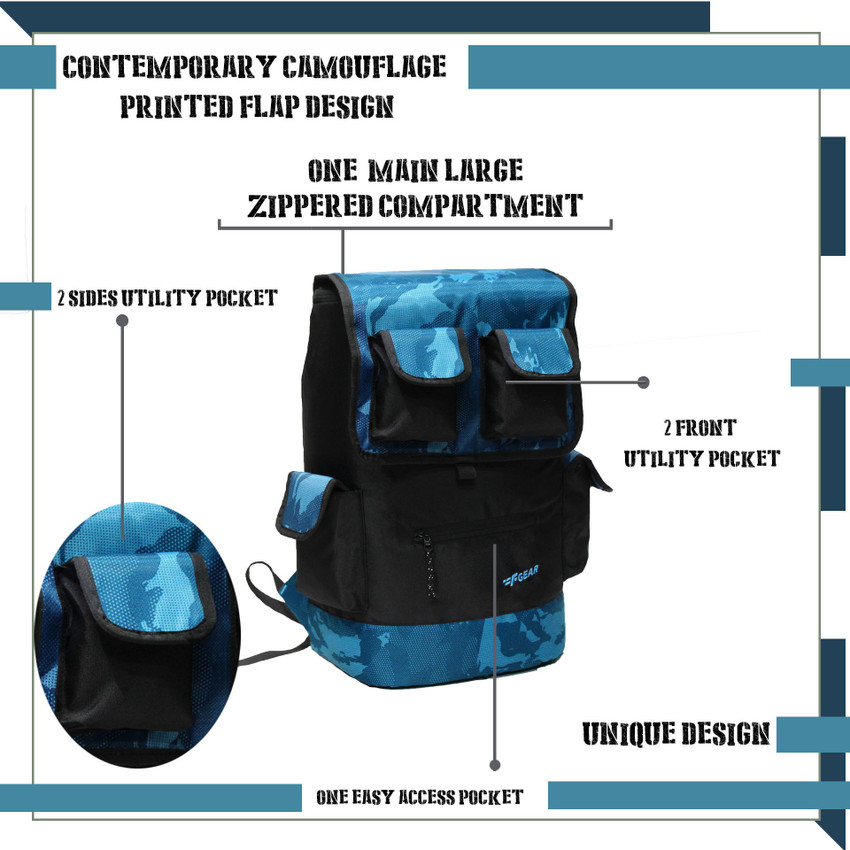 Blue digital camo backpack clearance
