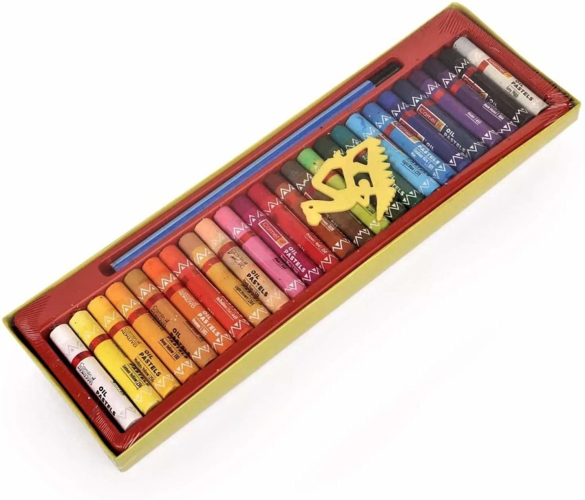 Camlin 50 oil pastels with Reusable Plastic Box - oil pastels