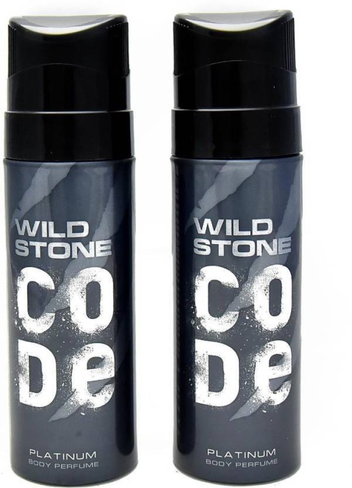 Wild Stone Code PLATINUM Deodorant Spray 240 ml pack of 2