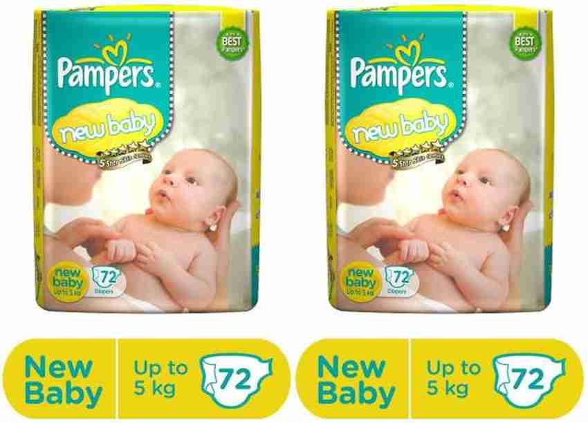 Pampers new baby diapers 72 sale