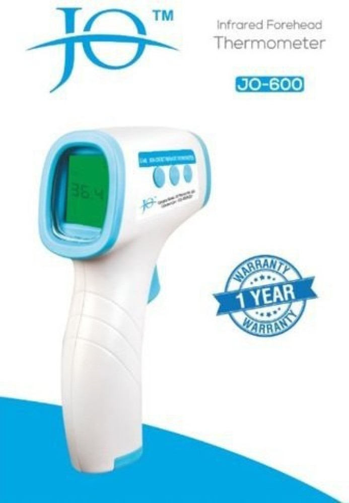 Jo 600 Infrared Non-Contact Forehead Thermometer. Measures temperature