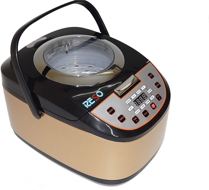 Reso Low Sugar Multifunctional Electric Rice Cooker Gold Black