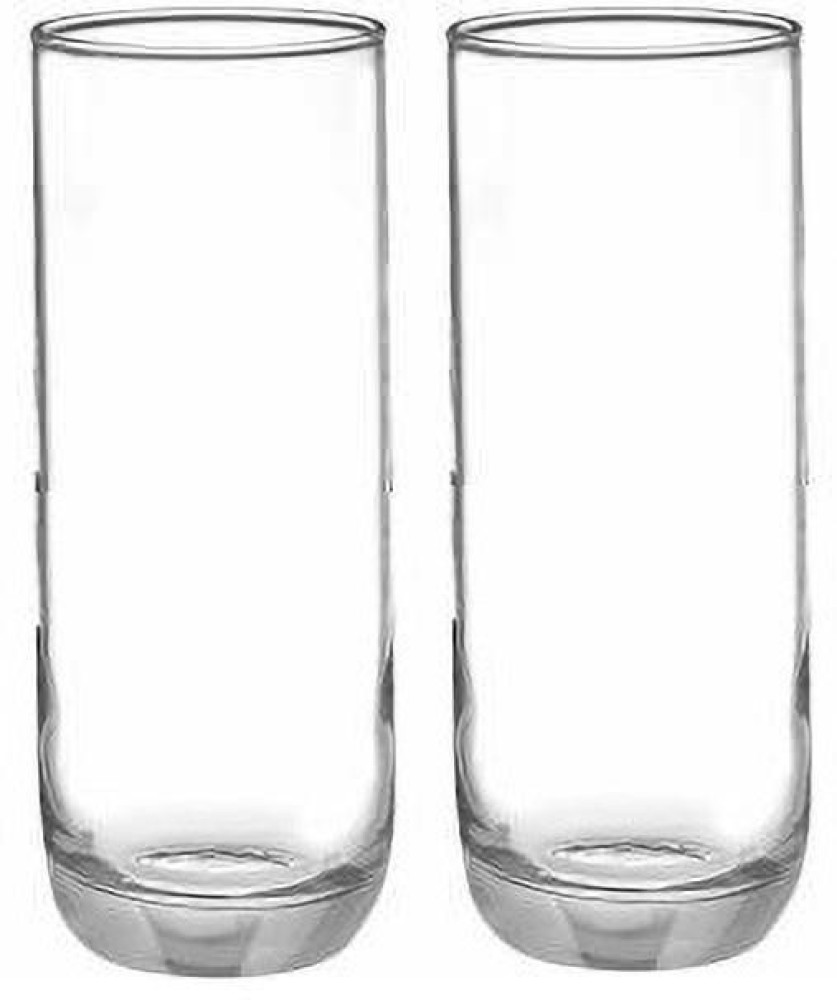 Clear Heavy Base Tall Bar Glass - Drinking Glasses for Water