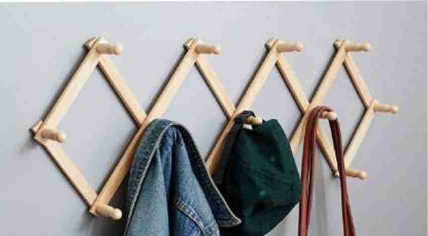 Ozzware Expandable Clothes Rack , Zig Zag Wall Mounted Wooden Shirt Hanger  For Shirt Price in India - Buy Ozzware Expandable Clothes Rack , Zig Zag  Wall Mounted Wooden Shirt Hanger For Shirt online at