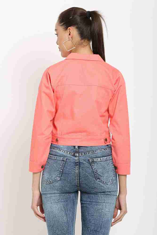 Peach denim jacket shop