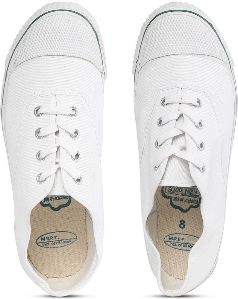 Paragon white shop canvas shoes