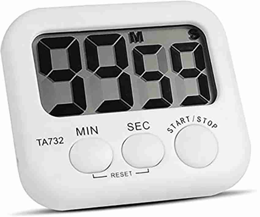 Besillia Kitchen Timer with Large LCD Display Digital Kitchen Timer Cooking  Magnetic Stopwatch Timer with Loud