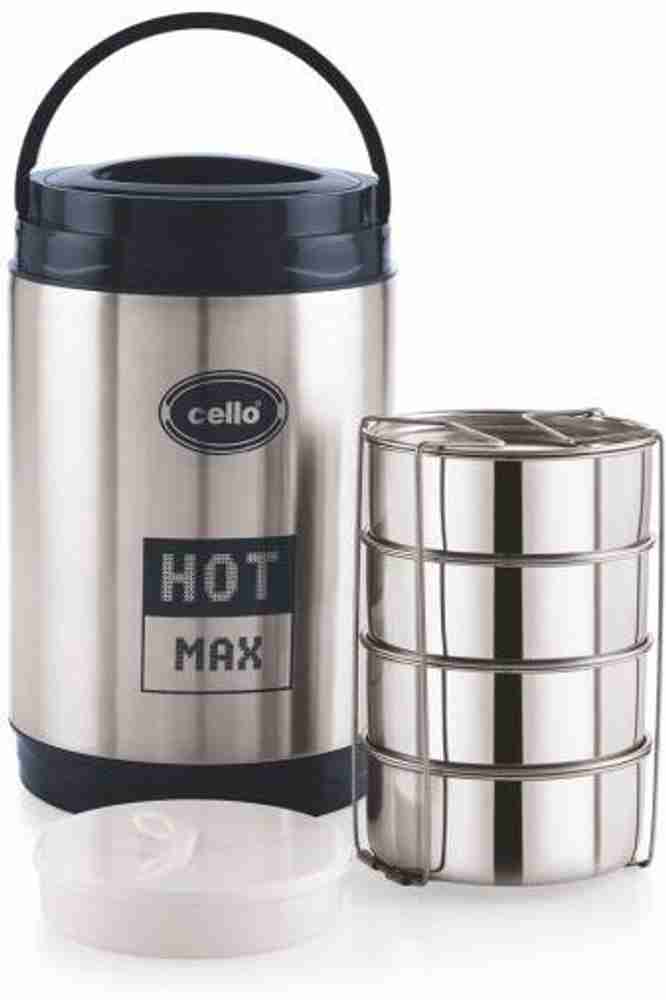 cello stainless steel big size container hot max 4 4 Containers Lunch Box
