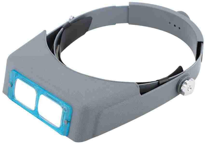Optivisor Lens Head Magnifier Glasses Magnifying Visor Glass Headband 4 Lenses, Size: 2XL