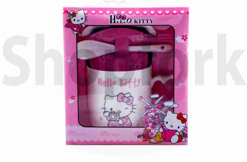 HelloKitty Glass Cup with Cover Mug Cup Espresso Coffee Tea Milk