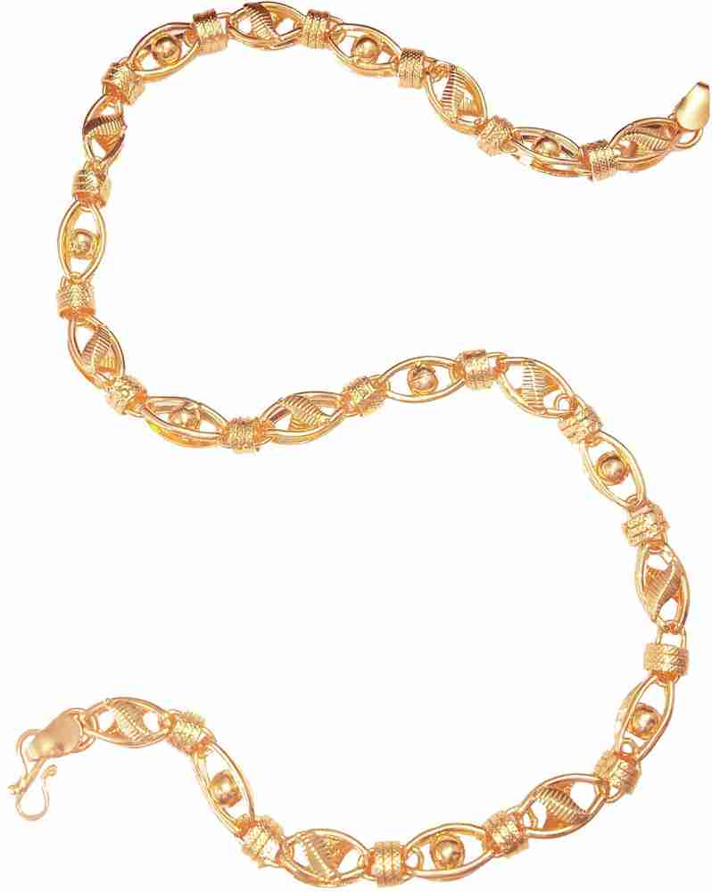 Shankhraj Mall Holo Heart Koyali New Design Mens Gold Plated Chain