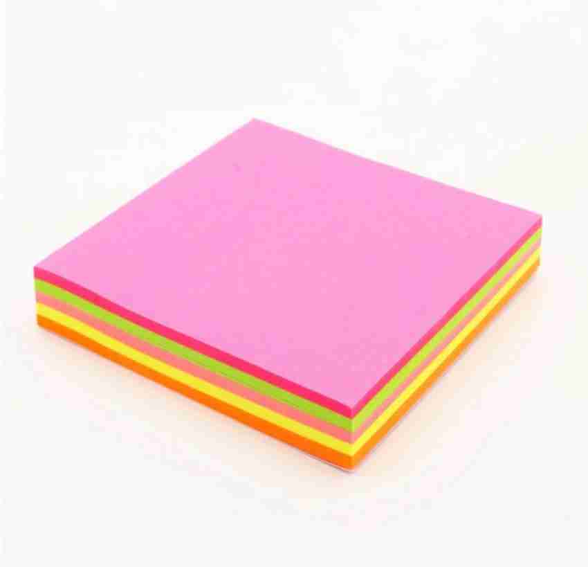 Lined Sticky Notes, Coloured Paper Notes, Mini Lined Pad, Sticky Notes,  Pink Sticky Notes, Blue Sticky Notes, Memo Pad, 80 Sheets 