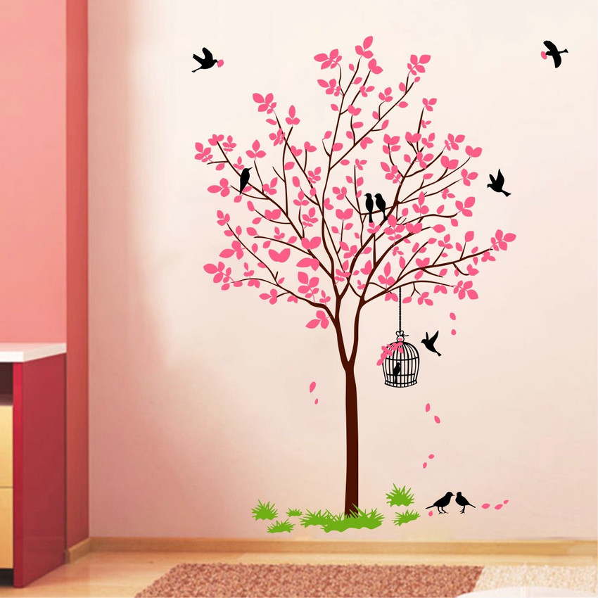 Pink wall deals sticker