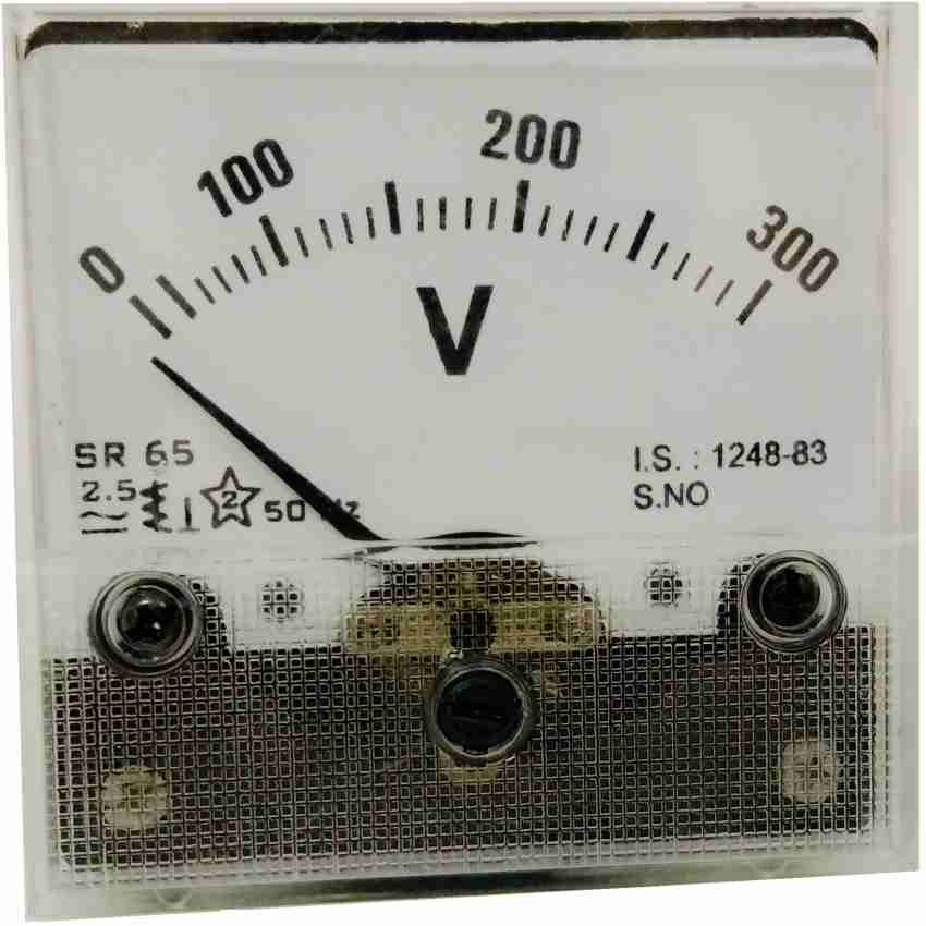 M S control SR-65 300 VOLT ANALOG METER Voltmeter Price in India - Buy M S  control SR-65 300 VOLT ANALOG METER Voltmeter online at