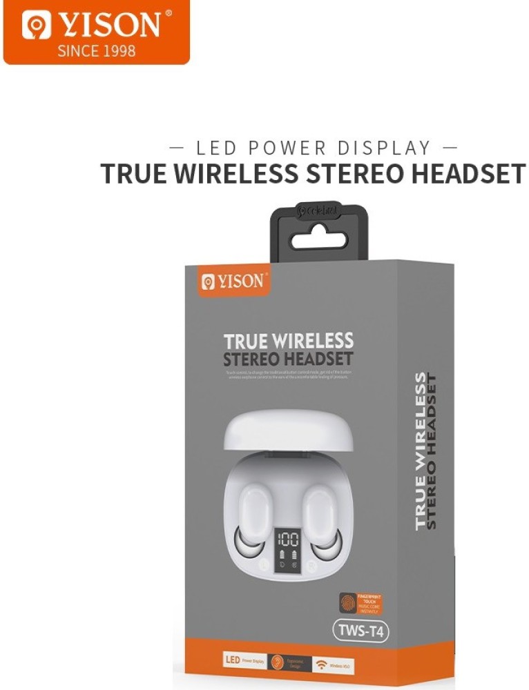 Tws t4 headphones with best sale charging case