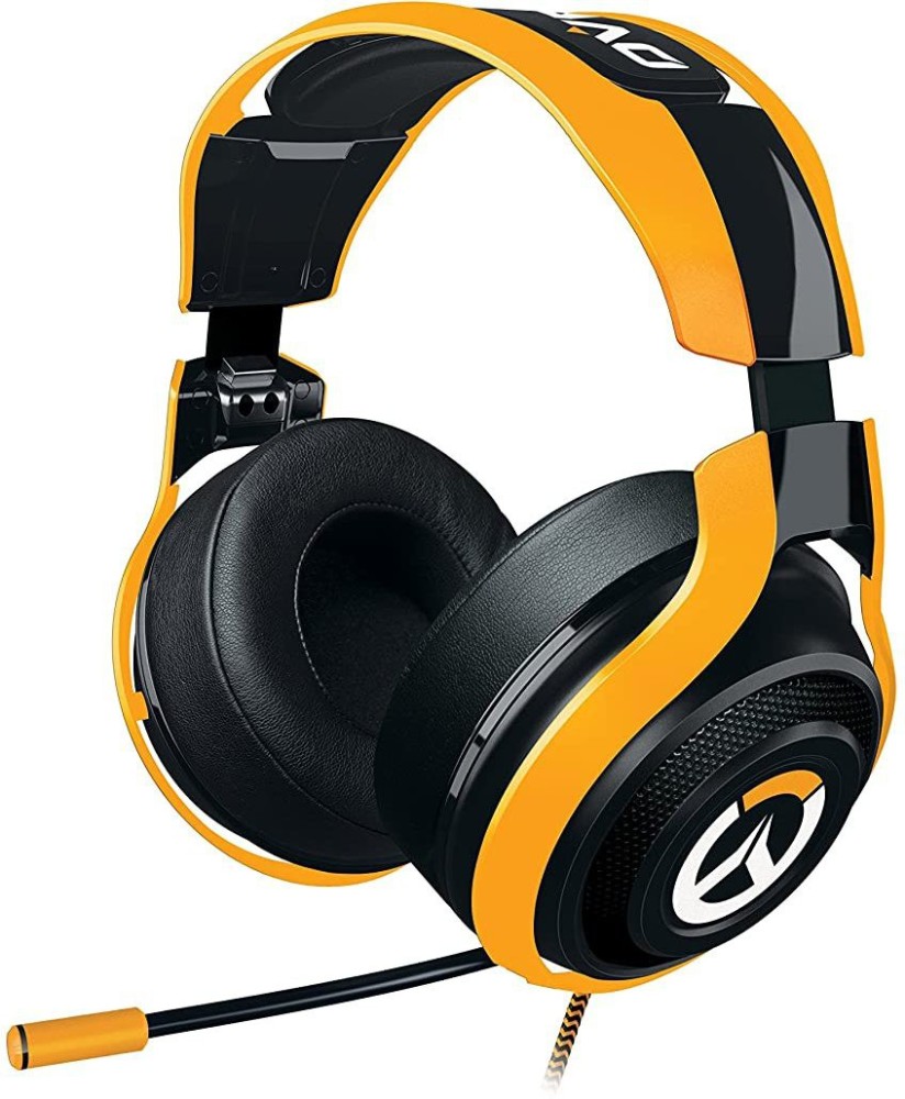 Razer Overwatch Gaming Headphones Black Yellow Wired Gaming