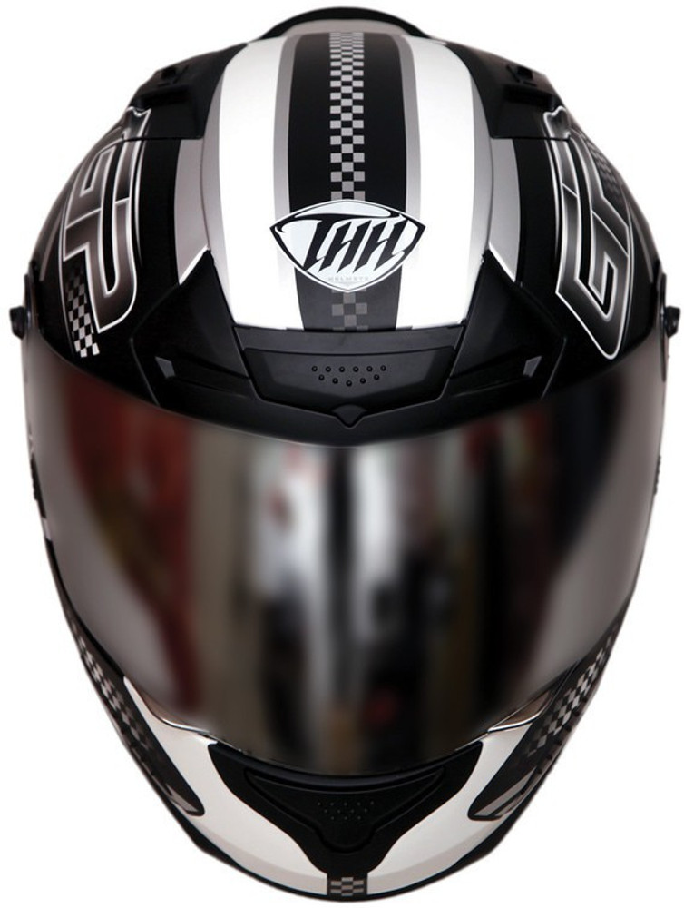 THH HELMETS TS 43 GP Full Face Double Shield Helmet Black Silver