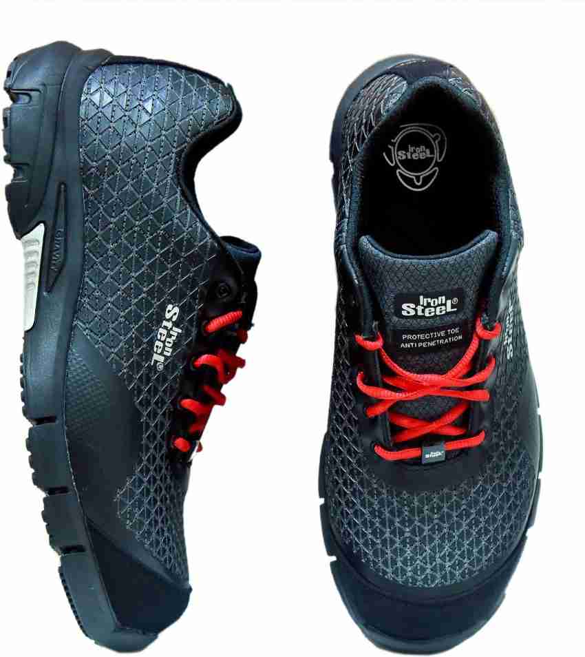 Iron steel safety shoes best sale