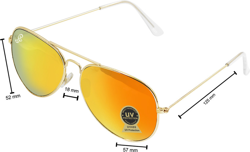 Multicolor aviator sunglasses top
